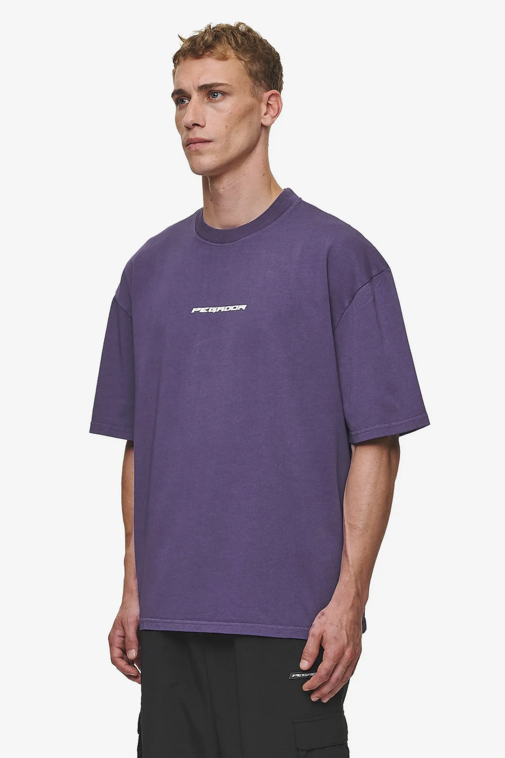 Pegador Dubose Oversized Tee Vintage Deep Purple