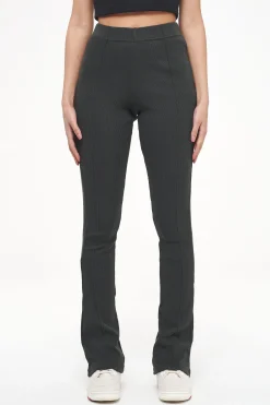 Pegador Elida Rib Hip Strap Flared Leggings