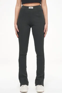 Pegador Elida Rib Hip Strap Flared Leggings