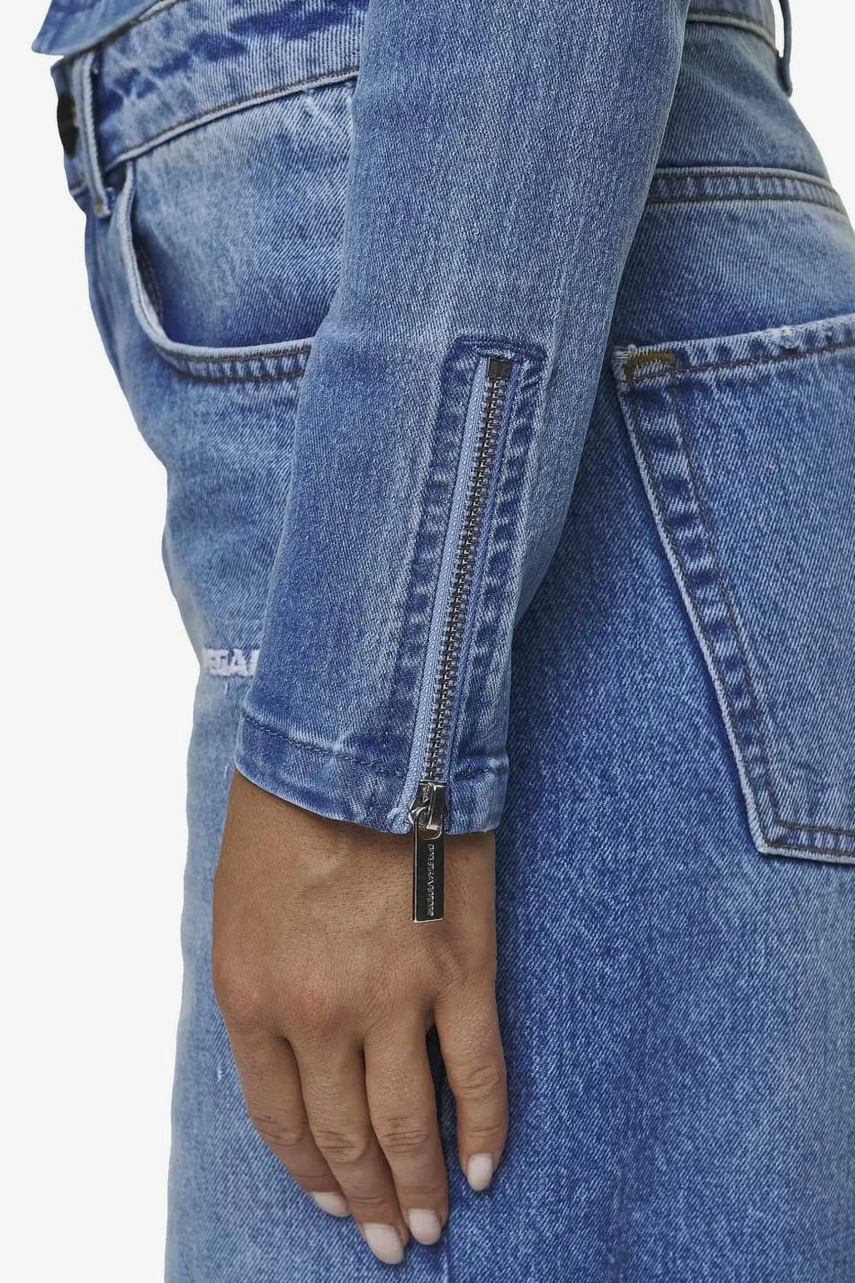 Pegador Elly Denim Biker Jacket