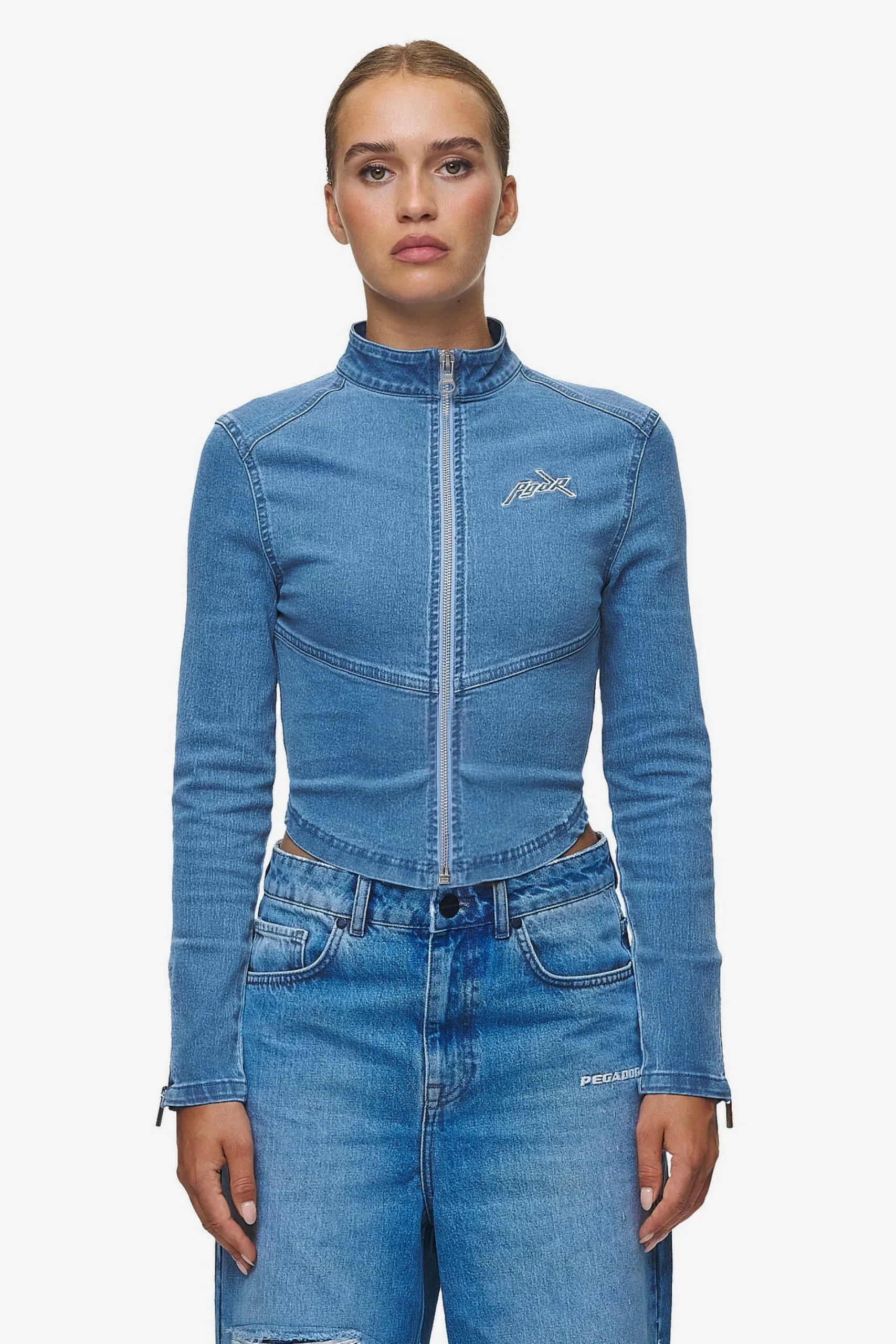 Pegador Elly Denim Biker Jacket