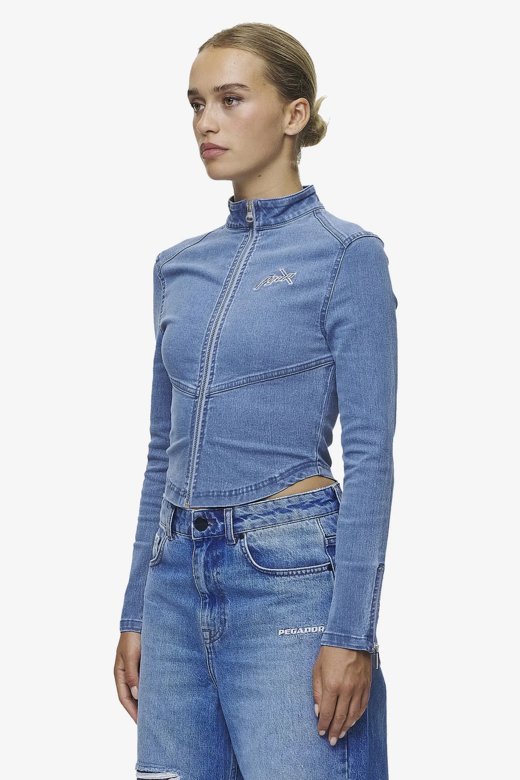 Pegador Elly Denim Biker Jacket