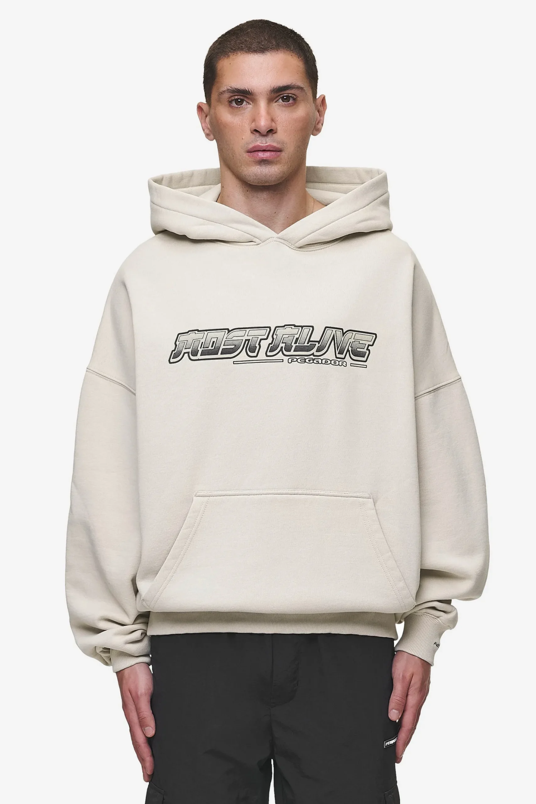 Pegador Enrith Boxy Hoodie Washed Light Beige