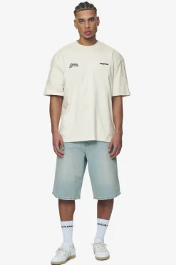 Pegador Farren Oversized Tee Washed Salty Cream