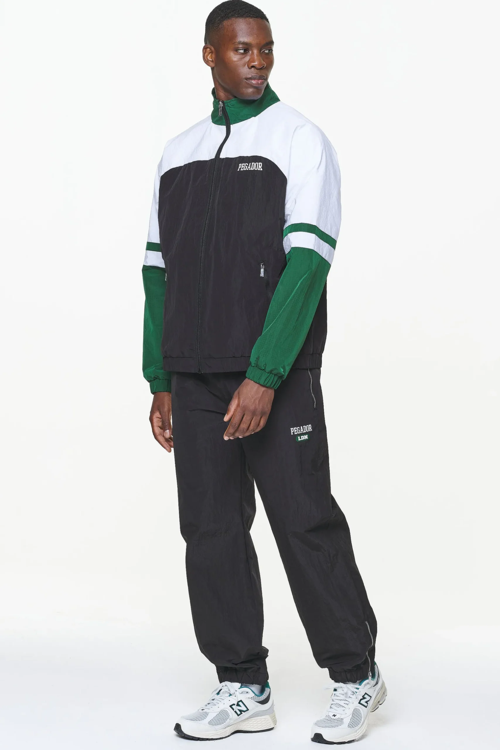 Pegador Firb Track Jacket Onyx Black White