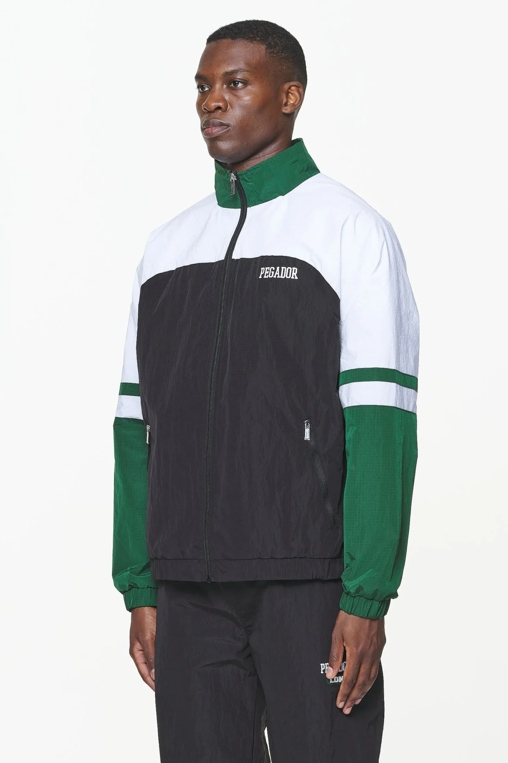Pegador Firb Track Jacket Onyx Black White