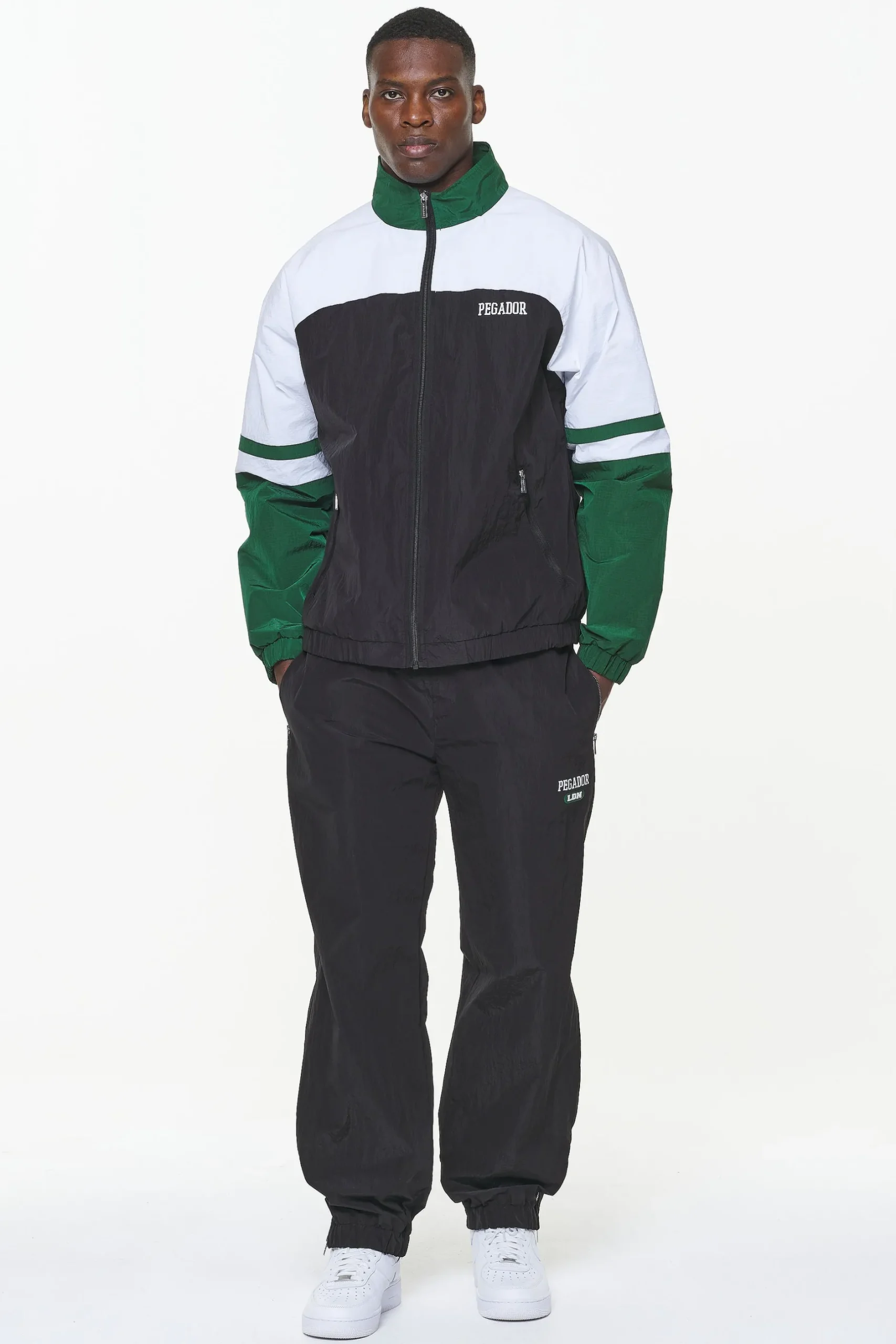 Pegador Firb Track Jacket Onyx Black White