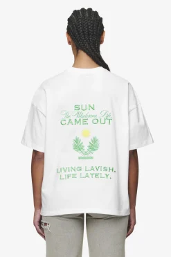 Pegador Flora Heavy Oversized Tee White