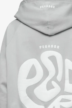 Pegador Gabi Oversized Sweat Jacket Washed Sky Grey