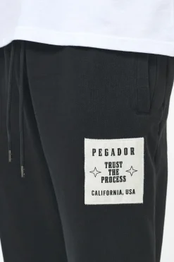 Pegador Galt Heavy Sweat Pants Vintage Washed Black Ink