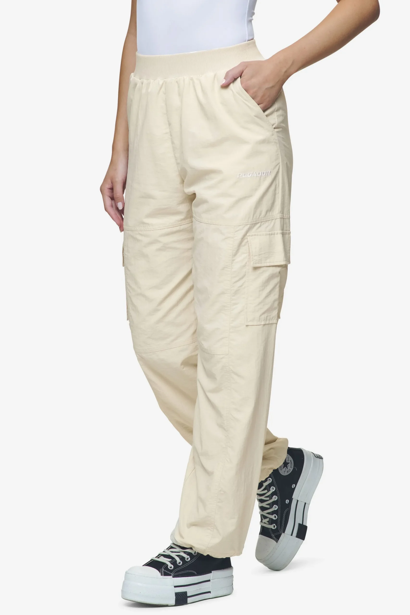 Pegador Gava Cargo Parachute Pants Coast Sand