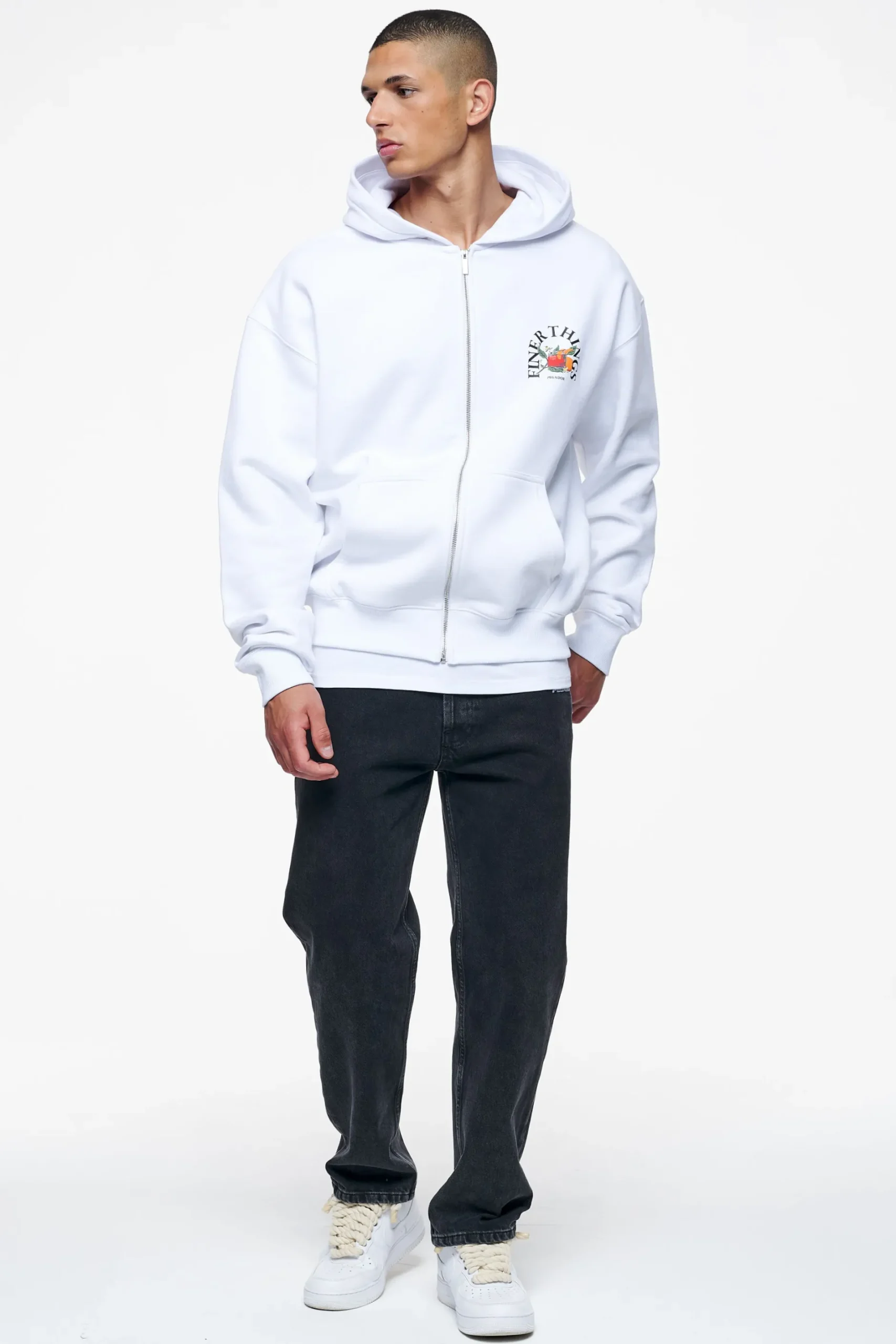 Pegador Goldlight Oversized Sweat Jacket White