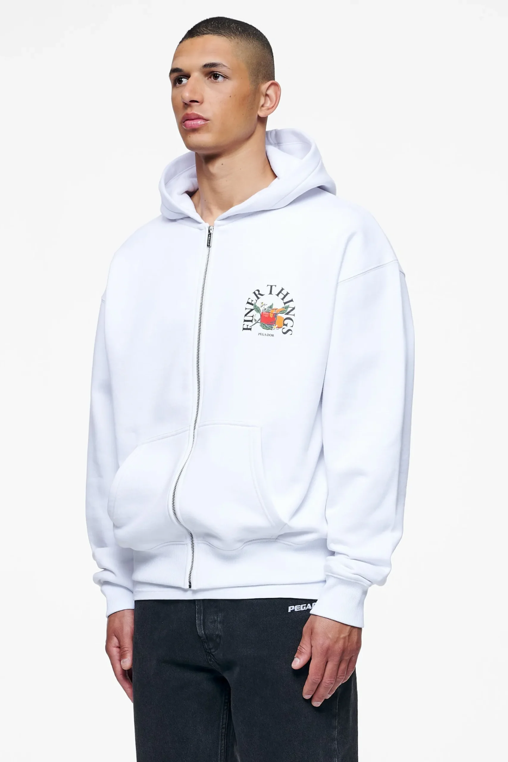 Pegador Goldlight Oversized Sweat Jacket White