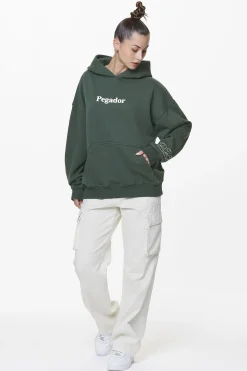 Pegador Habo Oversized Hoodie Washed Sage Green