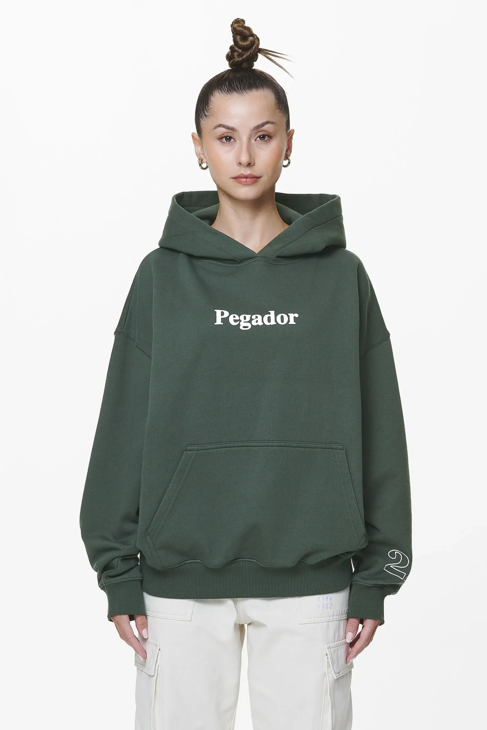 Pegador Habo Oversized Hoodie Washed Sage Green