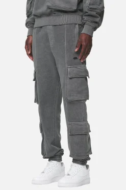 Pegador Harvey Terry Cargo Sweat Pants Vintage Grey