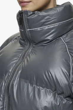 Pegador Henra Crushed Glossy Oversized Raglan Puffer Jacket