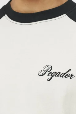 Pegador Hudson Raglan Oversized Tee Vintage Washed Angels Cream Black Ink