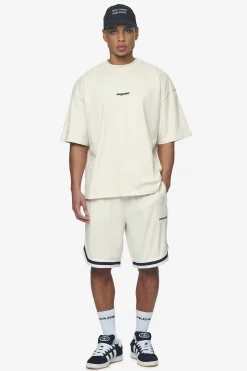 Pegador Hussey Boxy Tee Washed Salty Cream