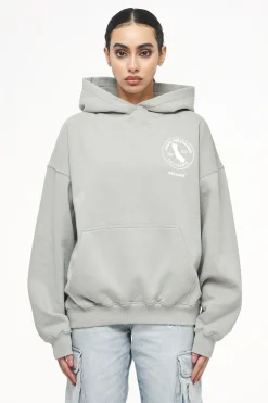 Pegador Jay Oversized Hoodie Vintage Washed Quiet Gray