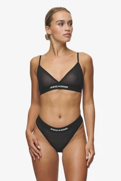 Pegador Katia Triangle Bralette Black White