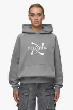 Pegador Klaria Oversized Hoodie Washed Deep Grey