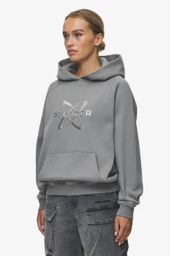 Pegador Klaria Oversized Hoodie Washed Deep Grey