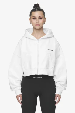 Pegador Lana Logo Cropped Sweat Jacket Black