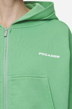 Pegador Lana Logo Cropped Sweat Jacket White