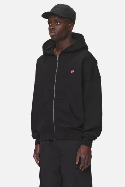 Pegador Leono Boxy Sweat Jacket Washed Black