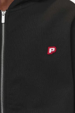Pegador Leono Boxy Sweat Jacket Washed Black