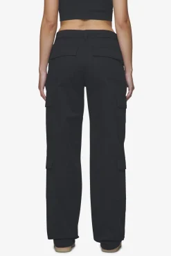 Pegador Lia Wide Cargo Pants Black