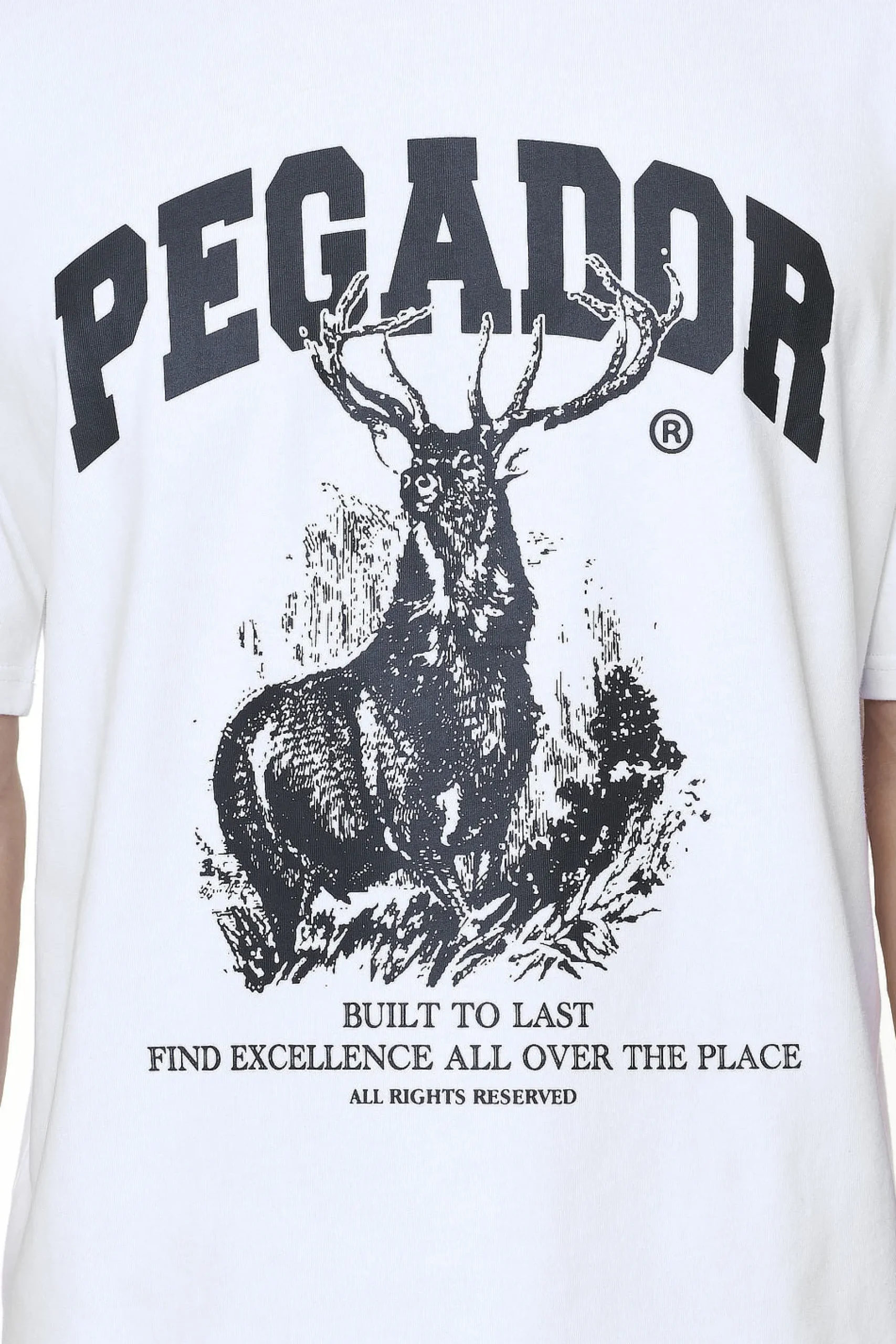 Pegador Lizard Oversized Tee White