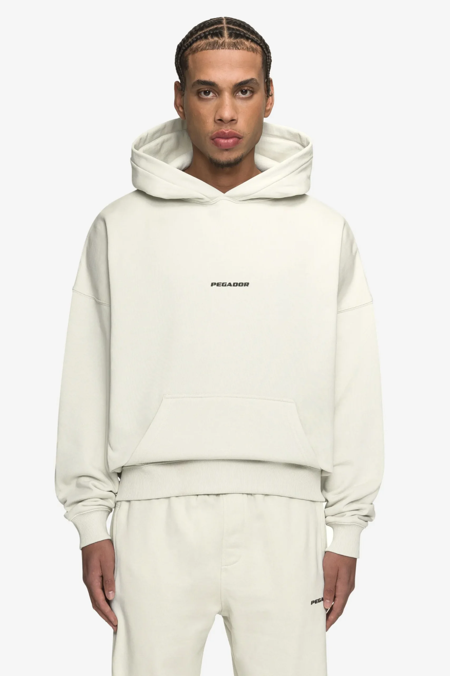 Pegador Logo Boxy Hoodie Black Gum
