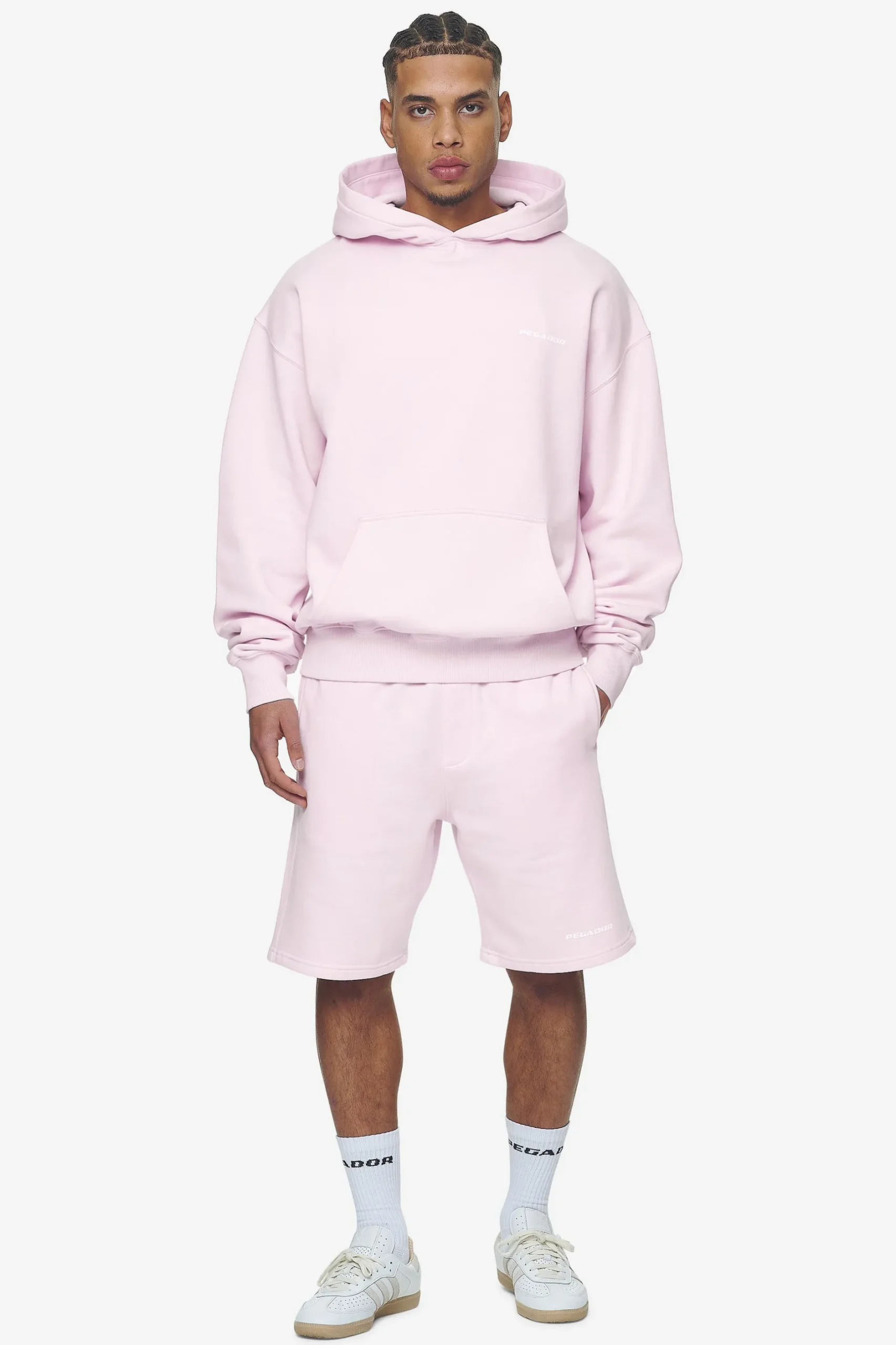 Pegador Logo Heavy Sweat Shorts White Gum