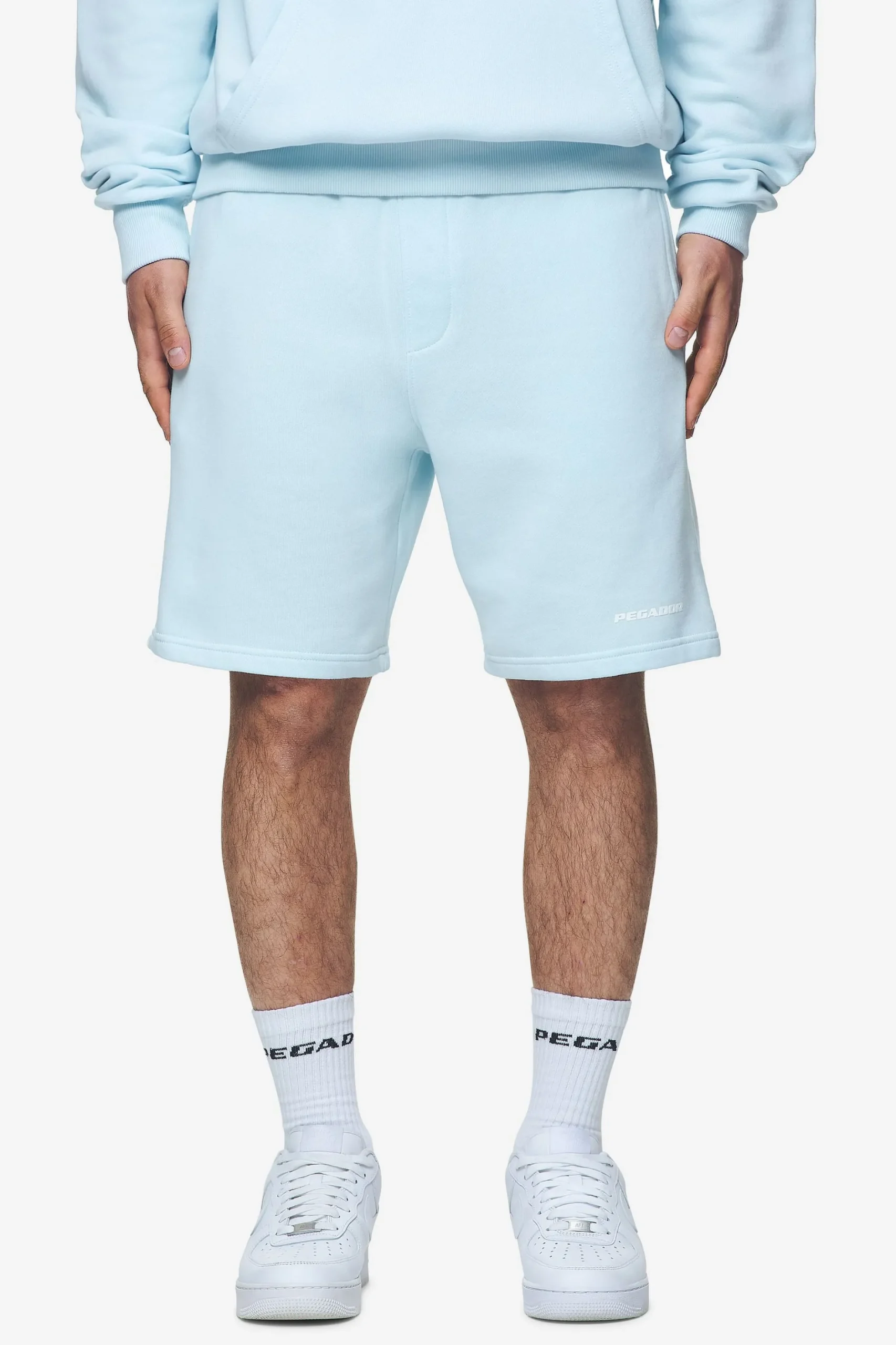 Pegador Logo Heavy Sweat Shorts White Gum