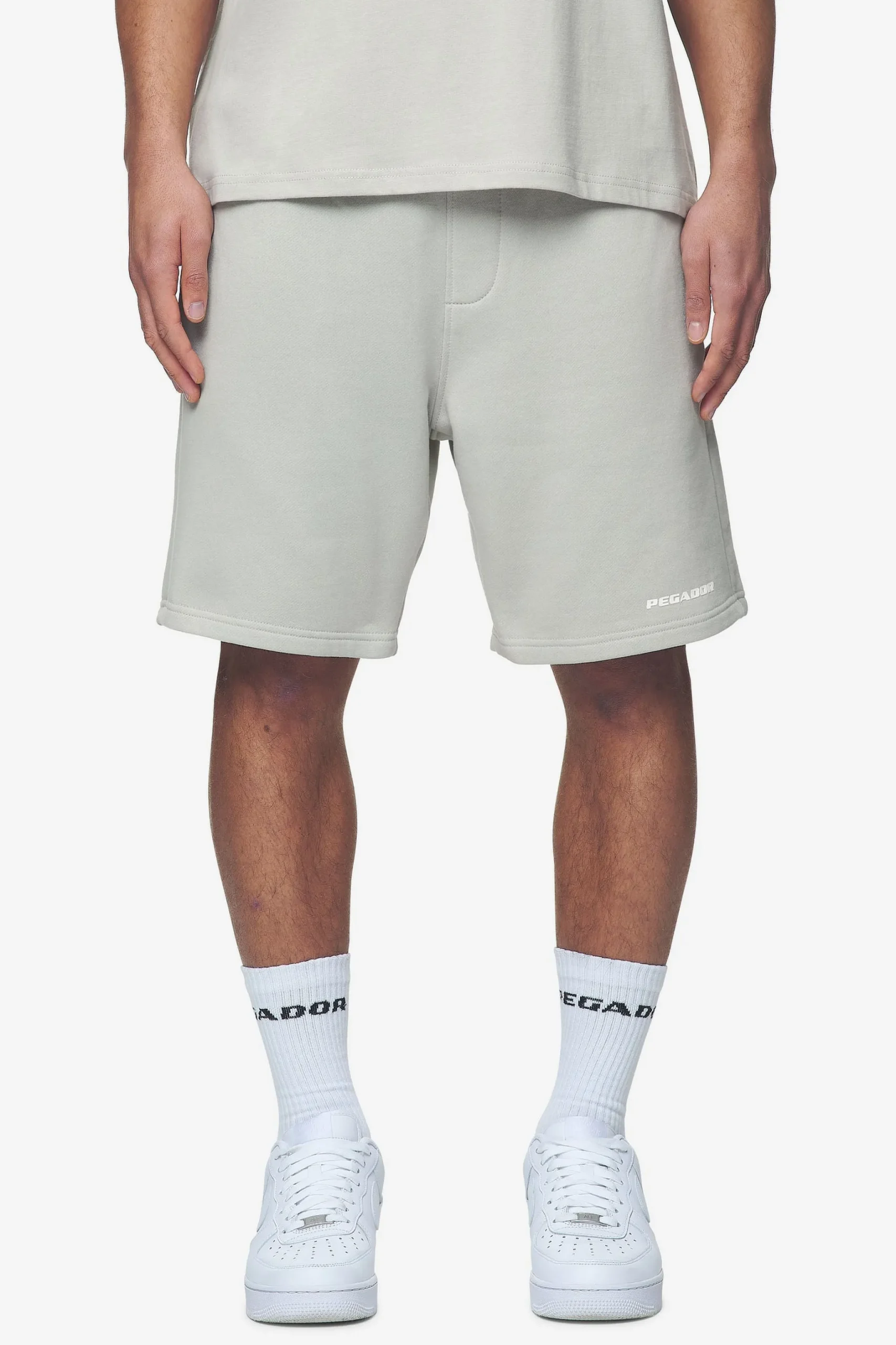 Pegador Logo Heavy Sweat Shorts White Gum