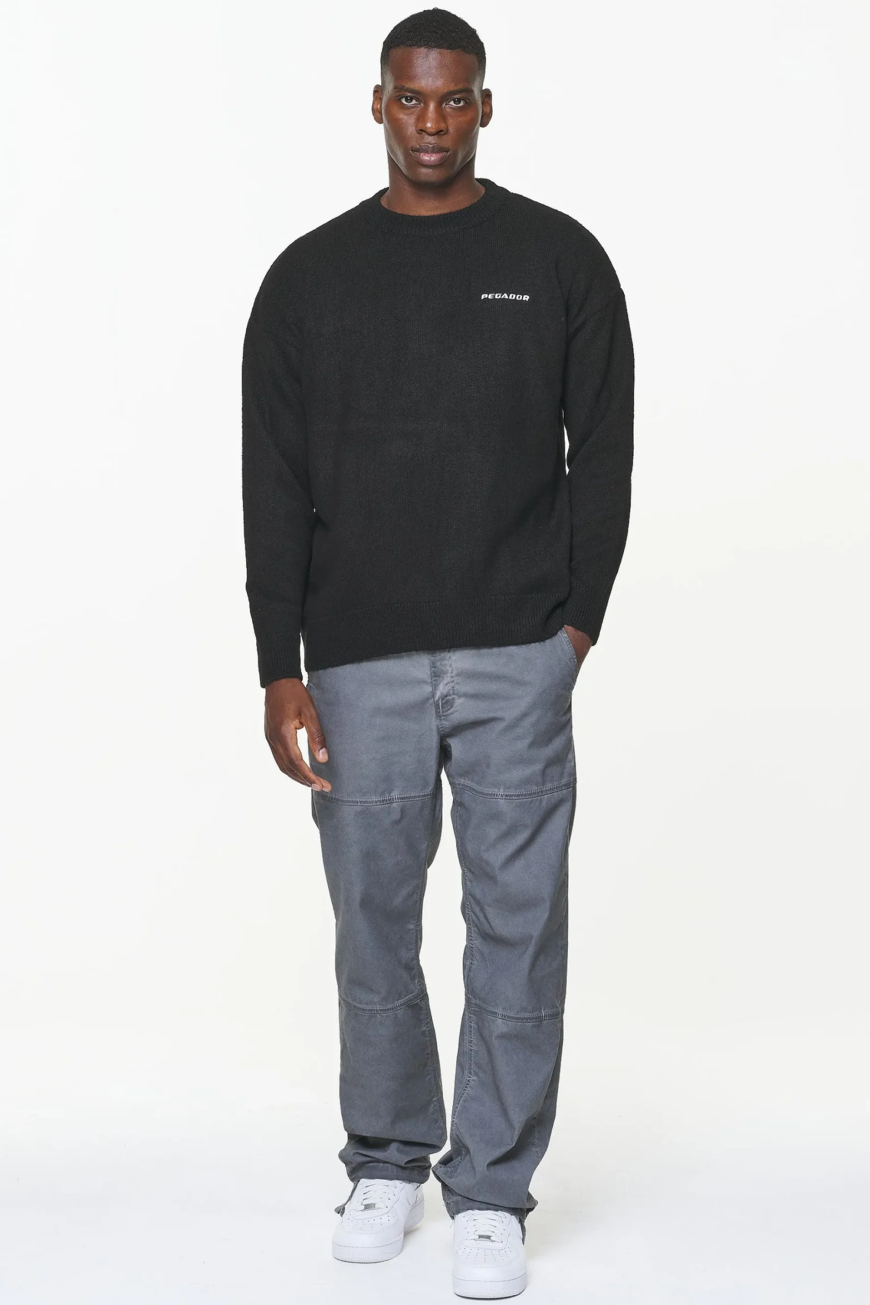 Pegador Logo Shaggy Knit Sweater