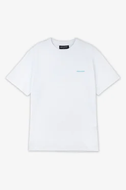 Pegador Logo Slim Tee White Sky Blue