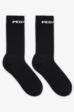 Pegador Logo Socks White