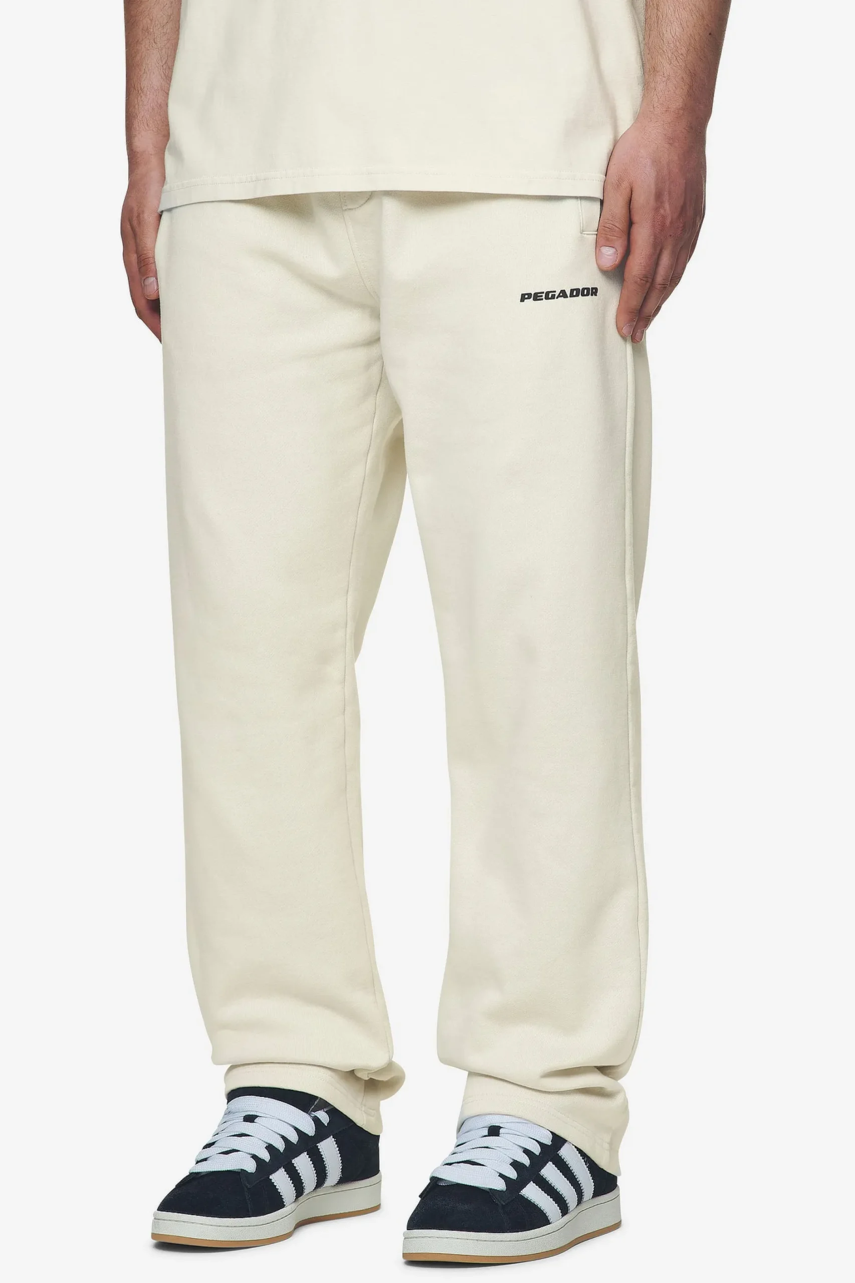 Pegador Logo Wide Sweat Pants Black Gum