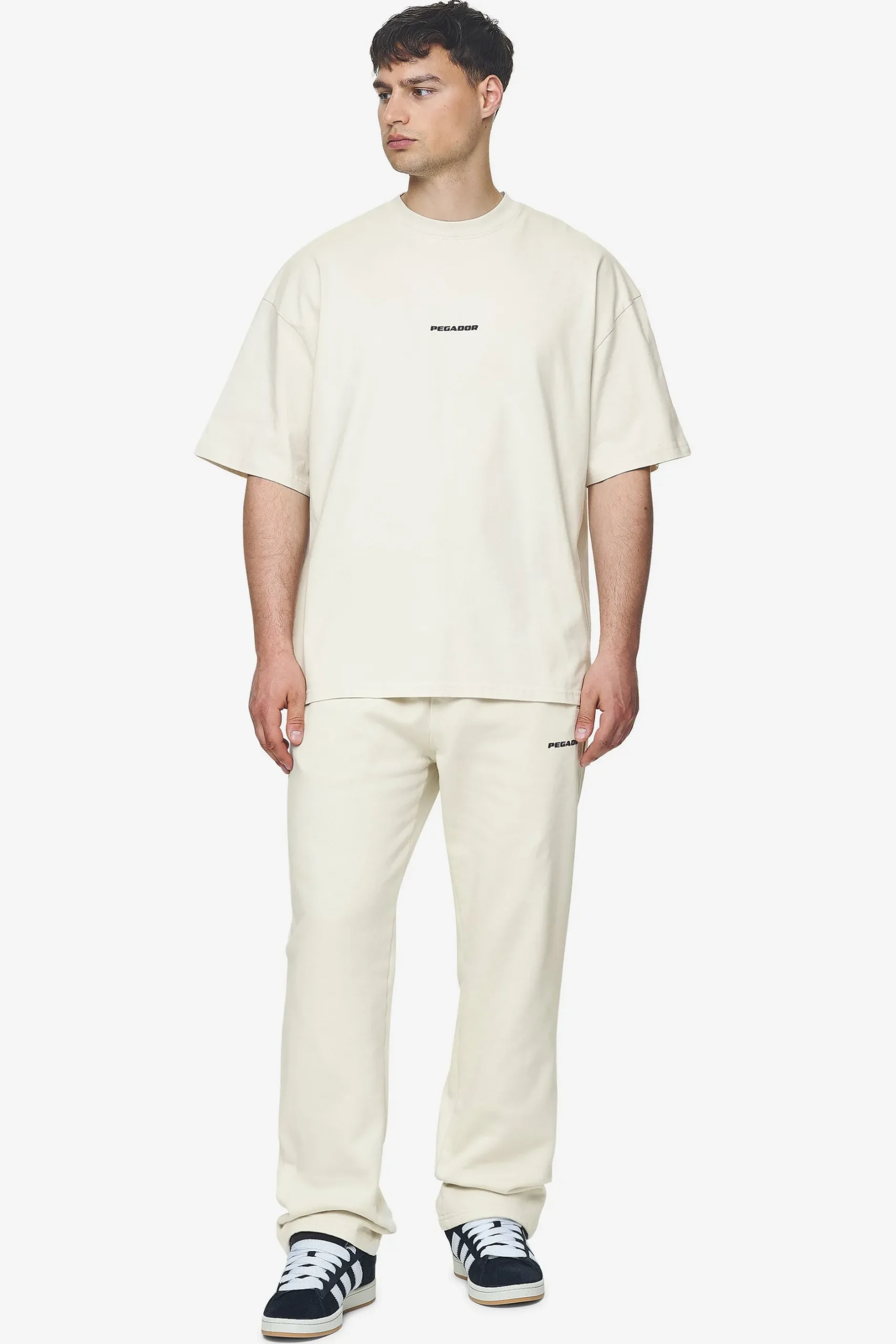 Pegador Logo Wide Sweat Pants Black Gum