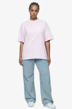 Pegador Lucia Heavy Oversized Tee Washed Bubblegum