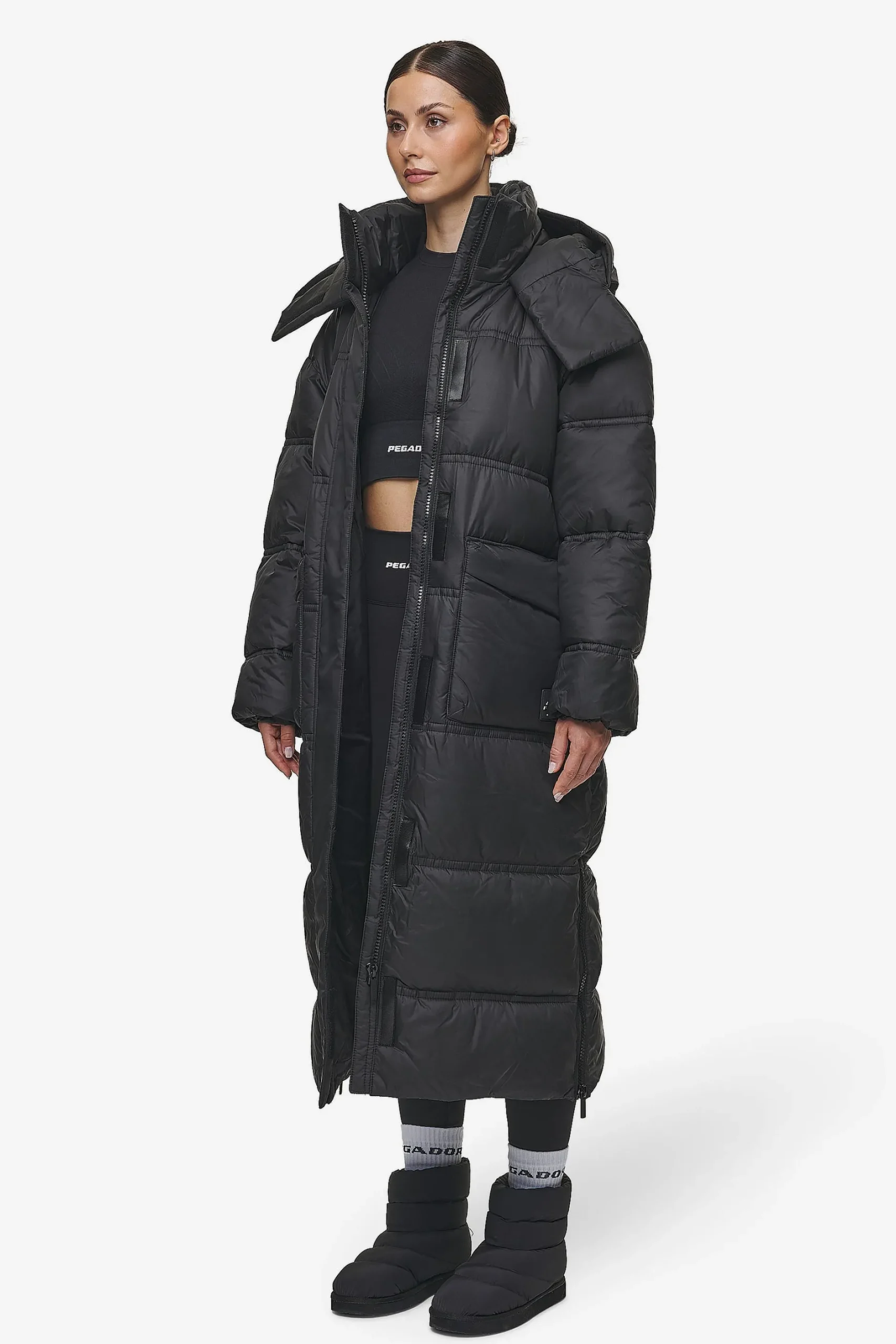 Pegador Lynn Puffer Coat Black
