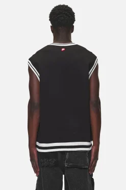 Pegador Marcy Oversized Sweat Vest Washed Black