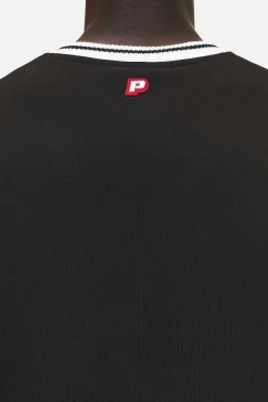 Pegador Marcy Oversized Sweat Vest Washed Black