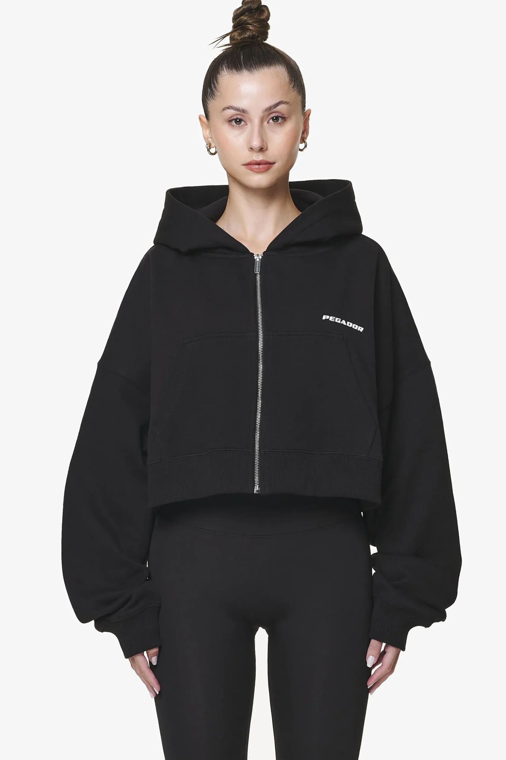 Pegador Marla Cropped Zip Hoodie
