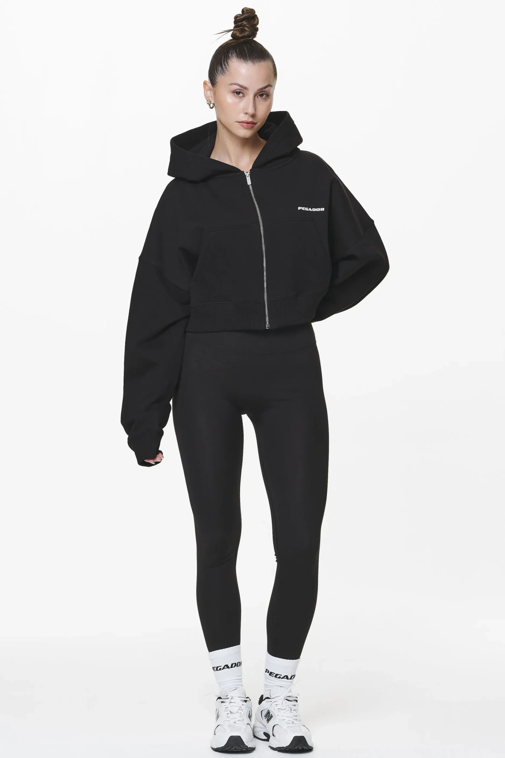 Pegador Marla Cropped Zip Hoodie
