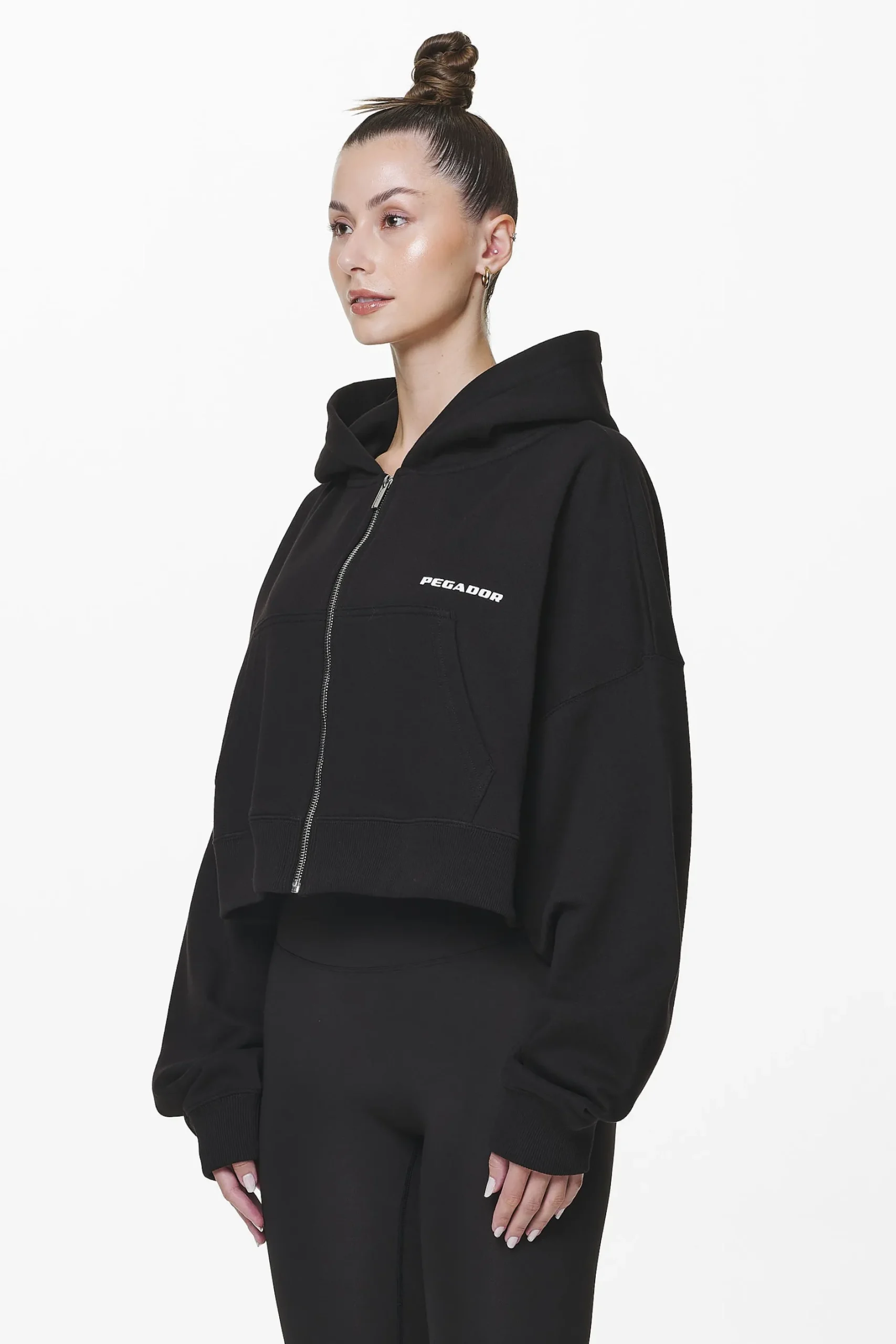 Pegador Marla Cropped Zip Hoodie
