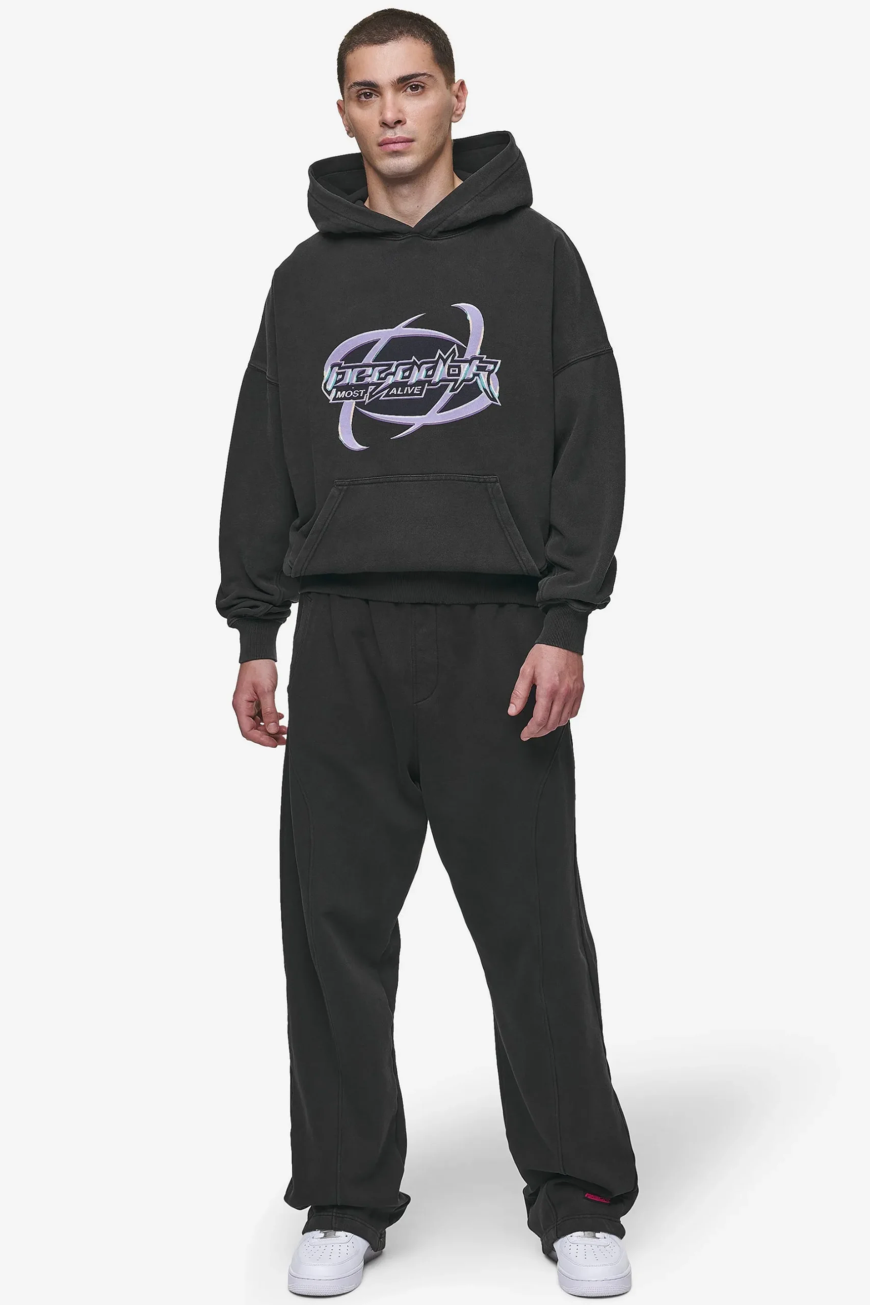 Pegador Mill Boxy Hoodie Vintage Black